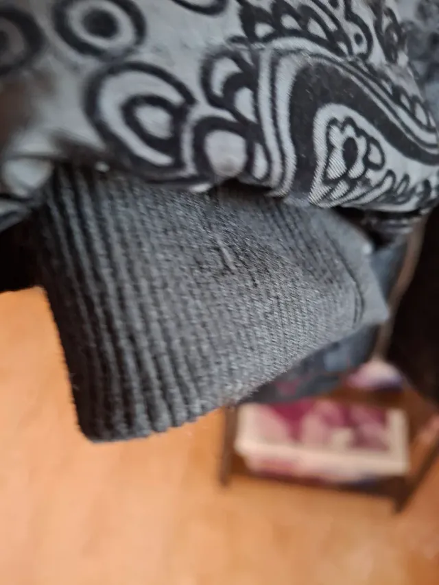 Abrigo largo estampado paisley