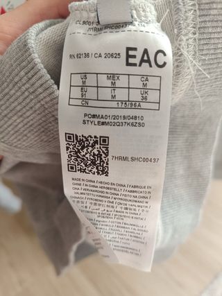 Sudadera Guess Gris Talla M