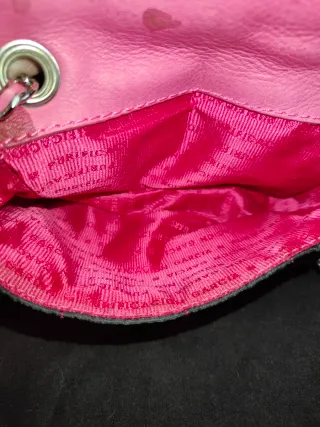 Bolso Purificación García Negro y Rosa