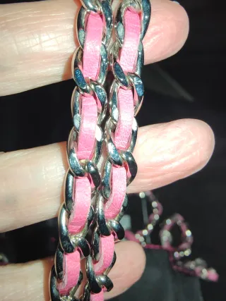 Bolso Purificación García Negro y Rosa