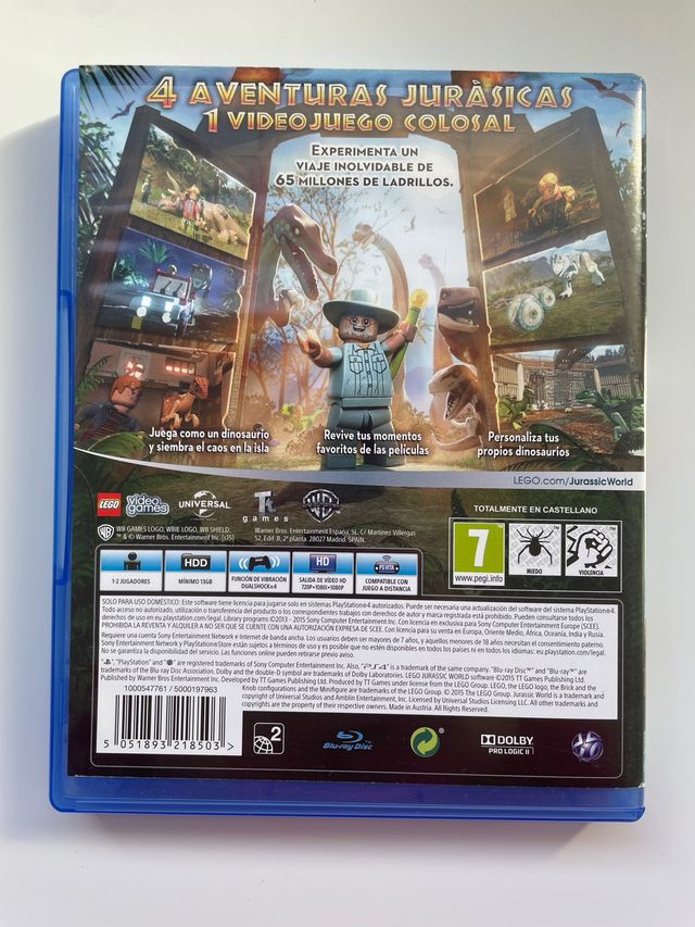 LEGO Jurassic World PS4 Juego