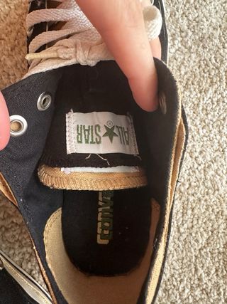 Converse Bajas Bicolor Beige y Negro