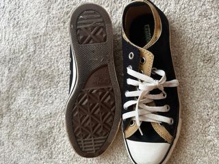 Converse Bajas Bicolor Beige y Negro