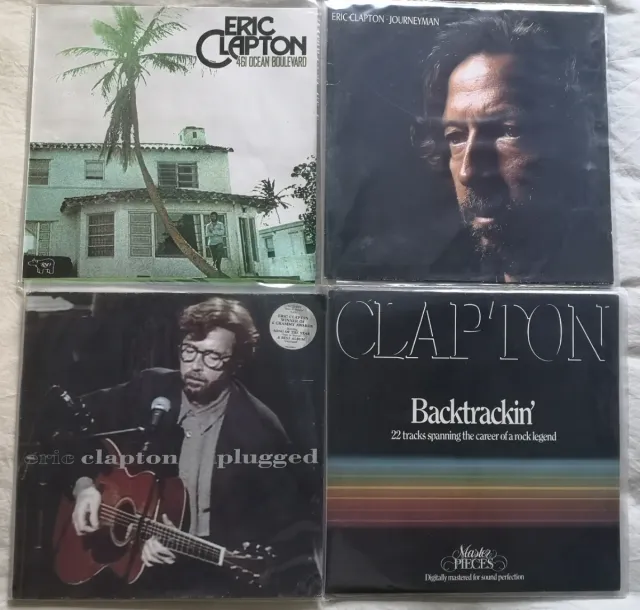 Lote Vinilos Eric Clapton: 4 LPs
