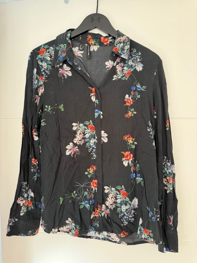 Camisa Mango Collection Estampado Floral