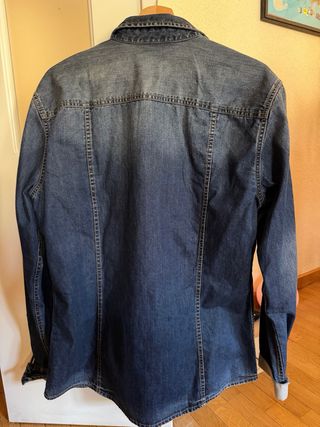 Camisa vaquera EDC azul marino