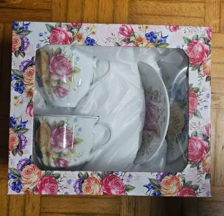 Servizio da te in Porcellana Floreale