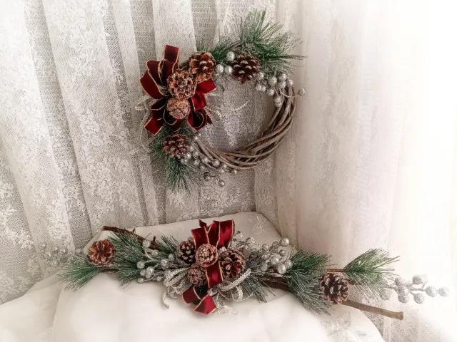 Set 2  decorazioni Natale