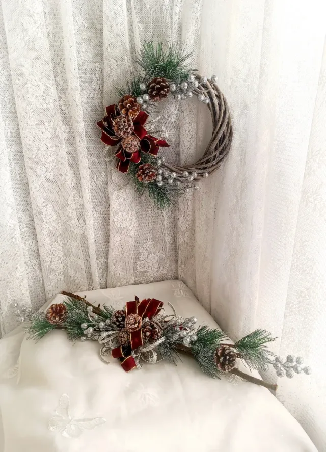 Set 2  decorazioni Natale