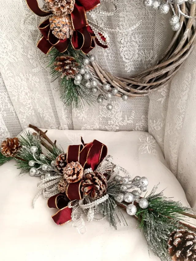 Set 2  decorazioni Natale