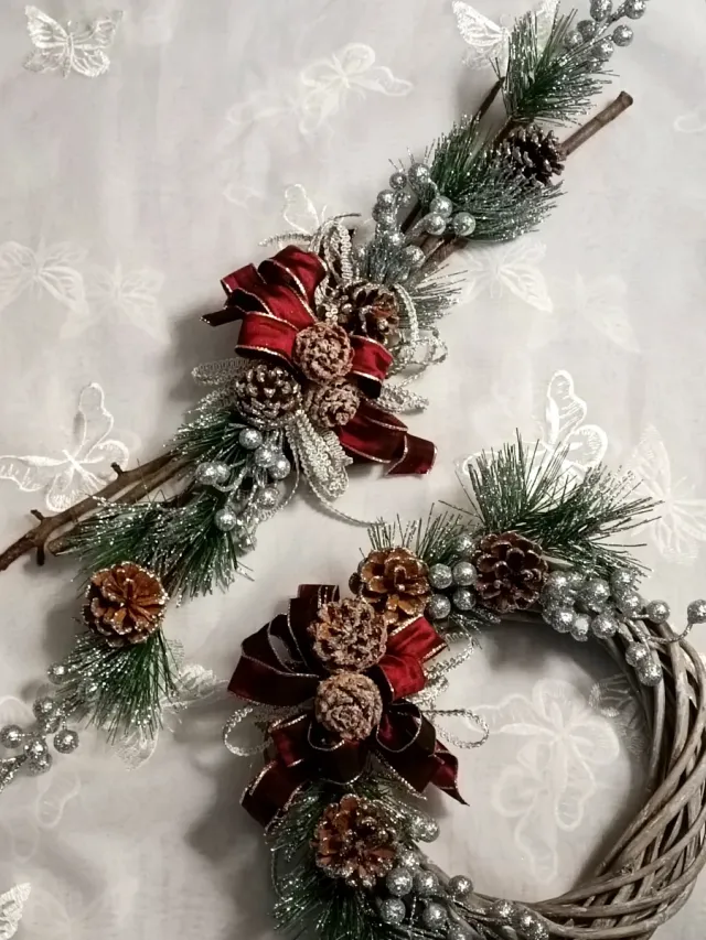 Set 2  decorazioni Natale