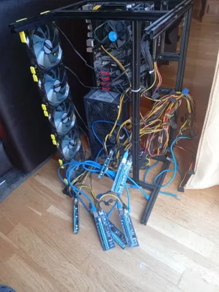 Placa Base i3 + CPU + HD + 6 Slots Gráficas