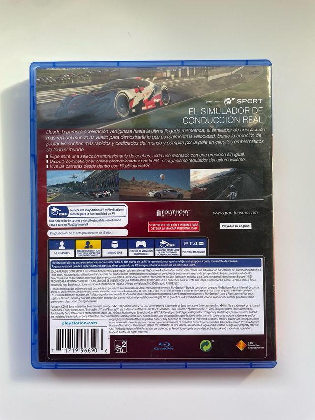 Gran Turismo Sport PS4 (PlayStation 4)