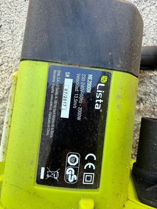 Motosierra Eléctrica Lista 2000W