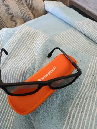 Gafas de sol infantiles Solop negras espejo