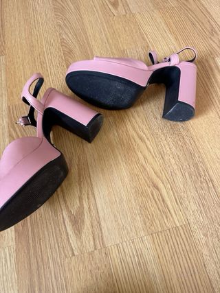 Tacones Zara Talla 38 Rosa