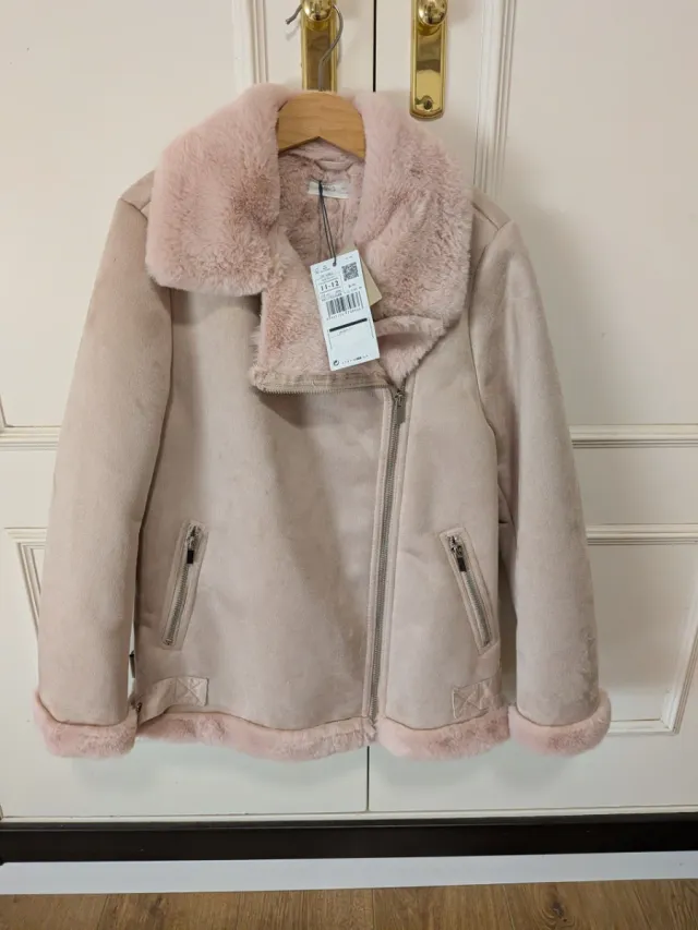 Chaqueta niña rosa Mango Talla 11-12