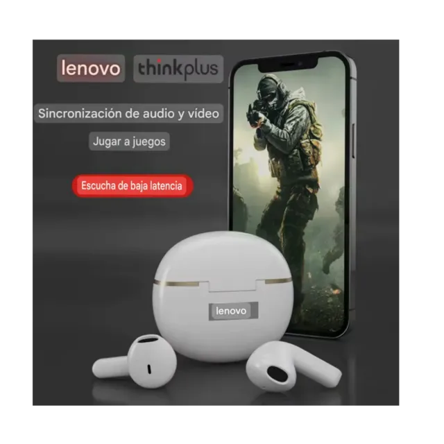 Auriculares Lenovo Thinkplus Blancos Nuevos