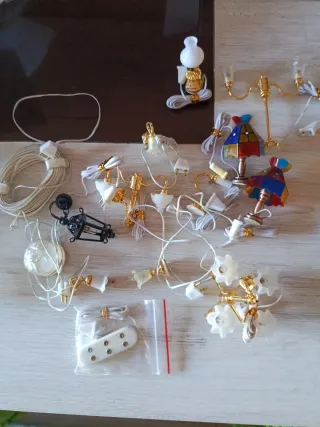 Oferton Lote luces lámparas casa muñecas