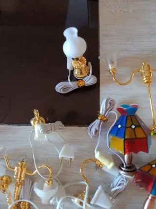 Oferton Lote luces lámparas casa muñecas