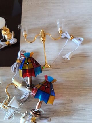 Oferton Lote luces lámparas casa muñecas