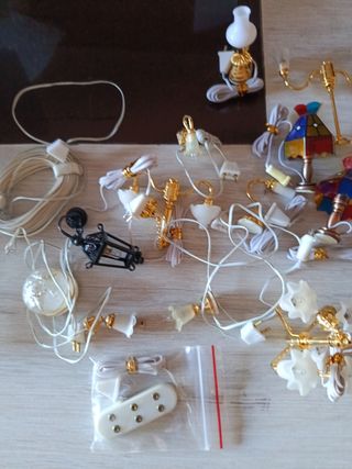 Oferton Lote luces lámparas casa muñecas