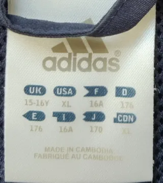 Chaqueta deportiva Adidas azul talla 176