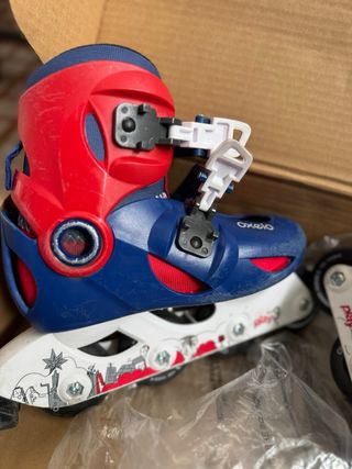Patines Oxelo Play 3 Ajustables Azul/Rojo