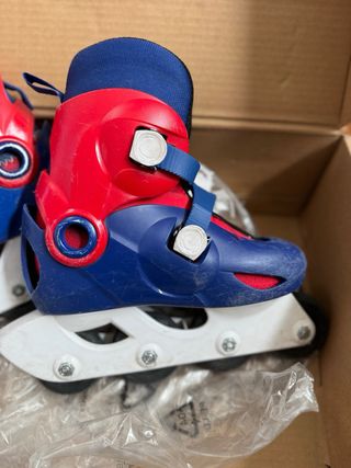 Patines Oxelo Play 3 Ajustables Azul/Rojo