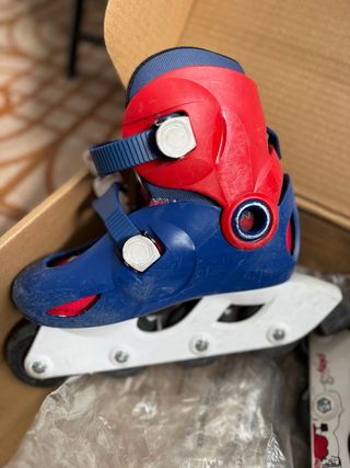 Patines Oxelo Play 3 Ajustables Azul/Rojo