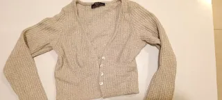 Bershka Cárdigan Beige Talla XS