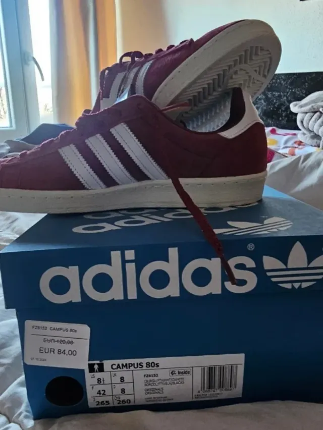 Adidas Campus 80s Rojo/Blanco Talla 42