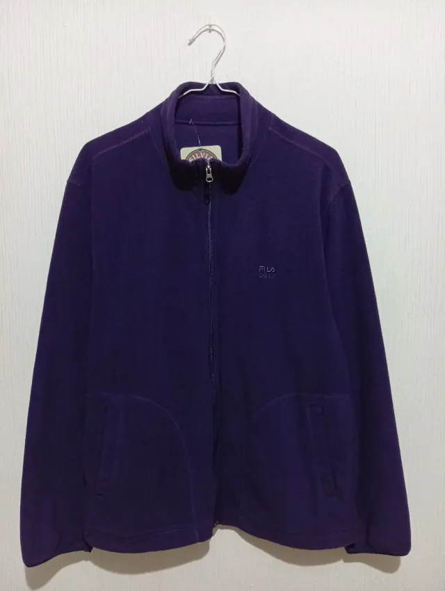 Piumino Fila donna viola taglia L oversize