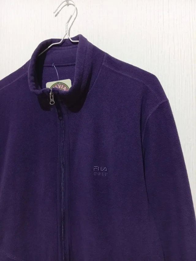 Piumino Fila donna viola taglia L oversize