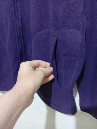 Forro polar Fila mujer morado Talla L oversize