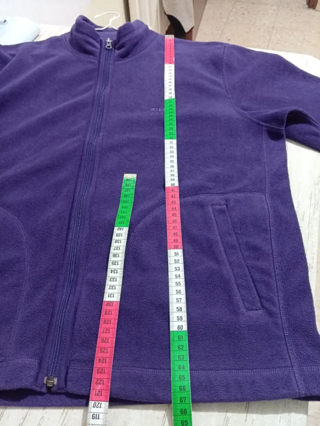 Piumino Fila donna viola taglia L oversize