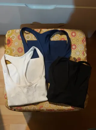 Canottiere donna vogatore 3 pezzi bianco/blu/nero