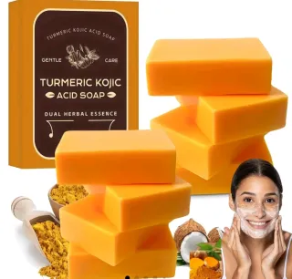 Jabón Cúrcuma Kojic Acid - 2 Piezas