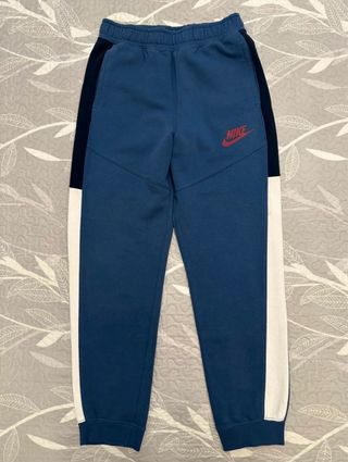 Pantalón chándal Nike azul y blanco