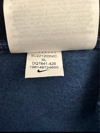 Pantalón chándal Nike azul y blanco