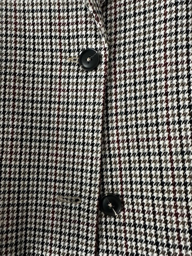 Abrigo cuadros niña Mango