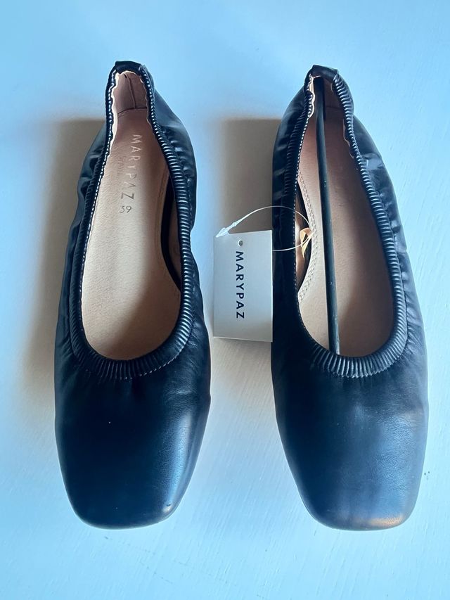 Bailarinas MARYPAZ Piel Negra Talla 39