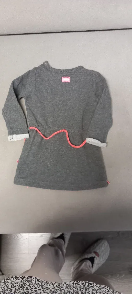 Vestido gris bebé 86 cm