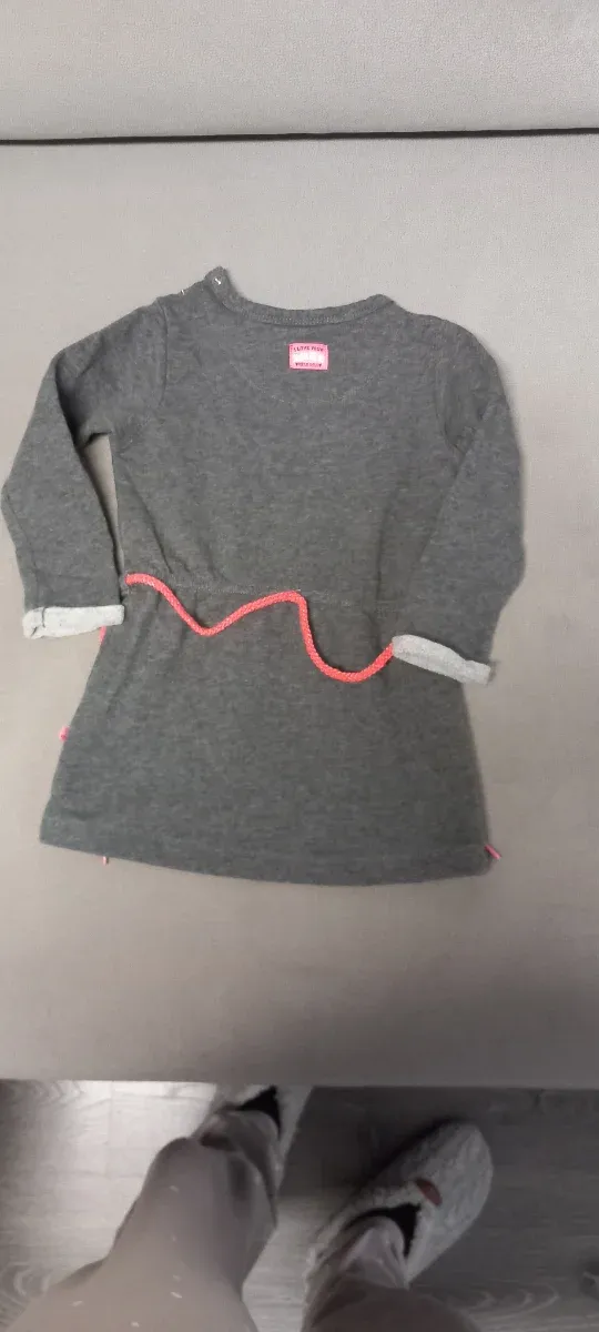 Vestido gris bebé 86 cm