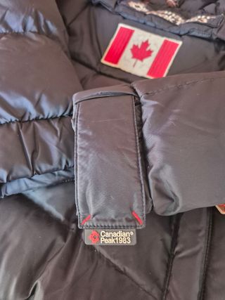 Abrigo Plumas Canadian Peak Azul Roja