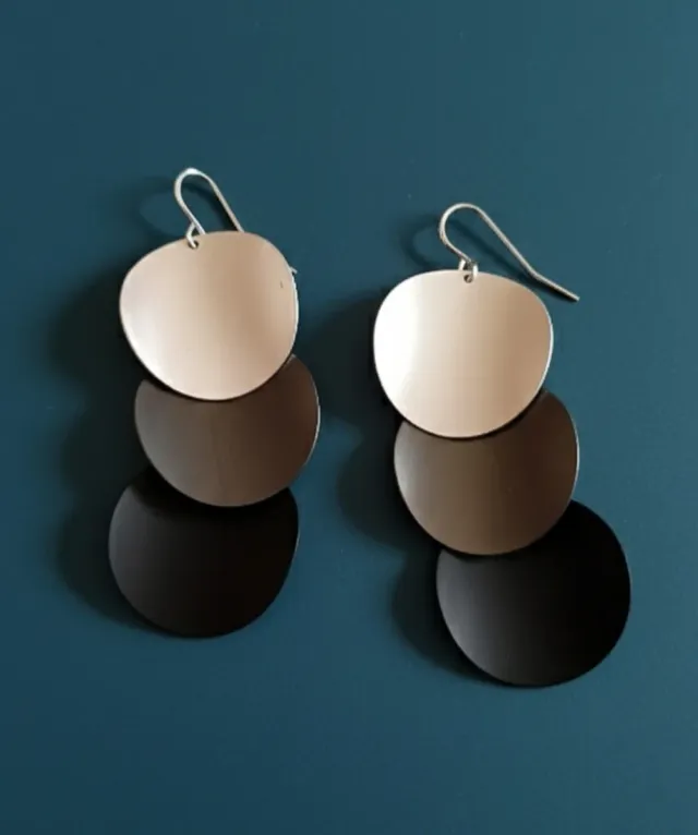 Set Pendientes círculos mate