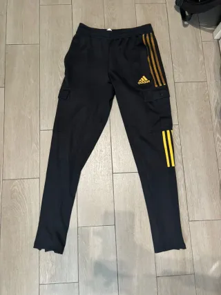 Pantalones Adidas Cargo Hombre Negro/Dorado