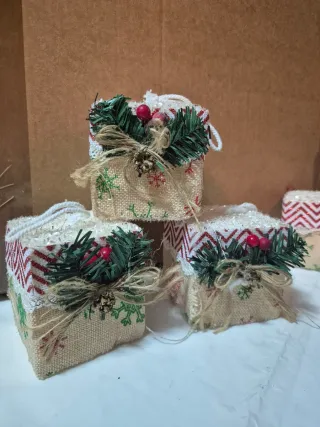 Decorazioni Natalizie Scatole addobbi