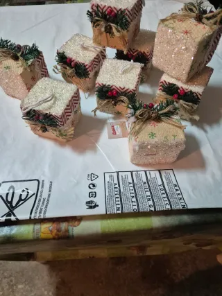 Decorazioni Natalizie Scatole addobbi