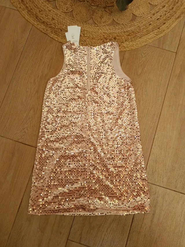 Vestido lentejuelas niña H&M